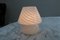 Murano Swirl Mushroom Table Lamp from Venini, 1960s 7