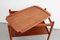 Teak Serving Trolley with Tray by Poul Hundevad, Denmark, 1960s, Image 6