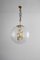 Space Age Sputnik Brass and Glass Globe Pendant Lamp from Doria, 1970s, Image 4