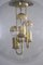 Space Age Sputnik Brass and Glass Globe Pendant Lamp from Doria, 1970s 3