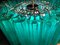 Lampadari in vetro smeraldo di Valentina Planta, Italia, set di 2, Immagine 3
