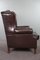 Club Chair in Deep Dark Brown Leather, Image 4