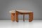 Table Basse Mid-Century en Travertin, 1960s 5