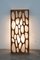 Lámpara de pared de madera de cerezo y papel de arroz, años 80, Imagen 4