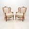 French Walnut Armchairs, 1930s, Set of 2, Image 1