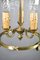 French Louis XVI Style Triple Light Hall Lantern in Bronze, 1930s, Image 7