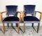 Art Deco French Model Bridge Chairs, 1930, Set of 2 5