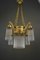 Art Deco Chandelier with Glass Sticks, Vienna, 1920s, Image 4