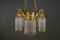 Art Deco Chandelier with Glass Sticks, Vienna, 1920s, Image 10