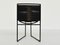 Model 91 Stackable Chairs in Black Leater by Mario Botta for Alias Limited, Italy, 1991, Set of 6 7