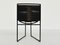 Model 91 Stackable Chairs in Black Leater by Mario Botta for Alias Limited, Italy, 1991, Set of 6 7