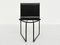 Stapelbare Stühle Mod. 91 in Schwarzem Leder von Mario Botta für Alias Limited, Italien, 1991, 6er Set 1