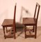 18th Century Lorraine Chairs in Oak, Set of 4, Image 12