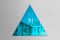 Miroir Triangulaire WOW Neon Turquoise par Dozen Design 3