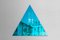 Specchio WOW triangolare turchese di Dozen Design, Immagine 3