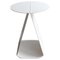 Youmy Round White Side Table by Mademoiselle Jo 1