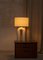 Ecru Ceramic Arko Table Lamp with Grey Olive Lampshade by Simone & Marcel 10
