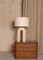 Ecru Ceramic Arko Table Lamp with Grey Olive Lampshade by Simone & Marcel 11
