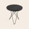 Black Slate and Black Steel Tall Mini O Table by OxDenmarq 2