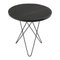 Black Slate and Black Steel Tall Mini O Table by OxDenmarq 1