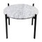 White Carrara Marble Single Deck Table by OxDenmarq 1