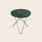 Green Indio Marble and Steel Mini O Table by OxDenmarq 2