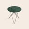 Table Mini O en Acier et Marbre Vert Indio par OxDenmarq 2