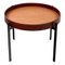 Cognac Leather and Teak Wood Single Deck Table by OxDenmarq, Image 1