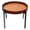 Table Simple Pont en Cuir Cognac et Teck par OxDenmarq 1