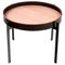 Mocca Leather and Walnut Wood Single Deck Table by OxDenmarq 1