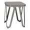 Tabouret Loop Gris par Sebastian Scherer 1