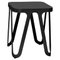 Black Loop Stool by Sebastian Scherer 1