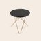 Black Slate and Brass Mini O Table by OxDenmarq, Image 2
