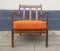 Mid-Century Danish Stained Oak Orange Easy Chair by Ole Wanscher for France & Daverkosen, 1950s 5