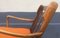 Mid-Century Danish Stained Oak Orange Easy Chair by Ole Wanscher for France & Daverkosen, 1950s 9