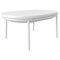 Lace White 90 Low Table by Mowee 1