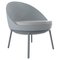 Lace Grey Lounge Chair with Cushion by Mowee, Image 1