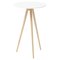 White and Natural Trip Side Table by Storängen Design 1