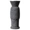 Schwarze Vase aus Sandstein von Moïo Studio 1