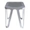 Raw Aluminium Loop Stool by Sebastian Scherer 1