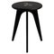 Face Design Black Stained Ash ASSY Stool by Mademoiselle Jo 1