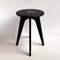 Face Design Black Stained Ash ASSY Stool by Mademoiselle Jo 2