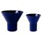 Jarrones Kyo de cerámica azul de Mazo Design. Juego de 2, Imagen 2