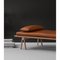 Cognac Leather Level Cushion by MSDS Studio 7