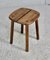 Wood Stool by Pierre Gautier Delaye, France, 1960s, Image 1