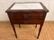Antique Side Table with Marble Top 2