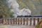 Nancy Bailey, Paesaggio sudafricano con treno a vapore, anni '80, olio su tela, Immagine 3