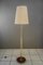 Lampada da terra con paralume in tessuto di Rupert Nikoll, Vienna, anni '60, Immagine 1