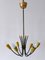 Mid-Century Modern Six-Flamed Sputnik Chandelier, Germany, 1950s 9