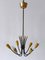 Mid-Century Modern Six-Flamed Sputnik Chandelier, Germany, 1950s 7